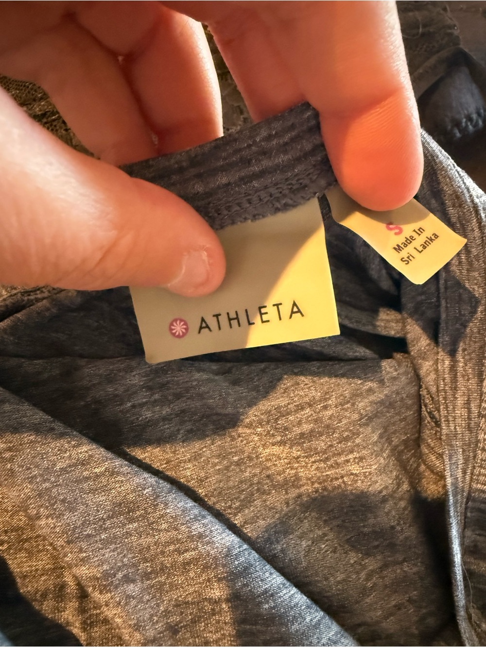 Athleta Gray Heather Strappy-Back Performance Tank - Picture 4 of 4